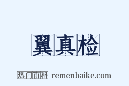 翼真检是什么意思的图片
